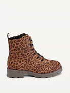 Image number 3 showing, Faux-Suede Combat Boots for Toddler Girls