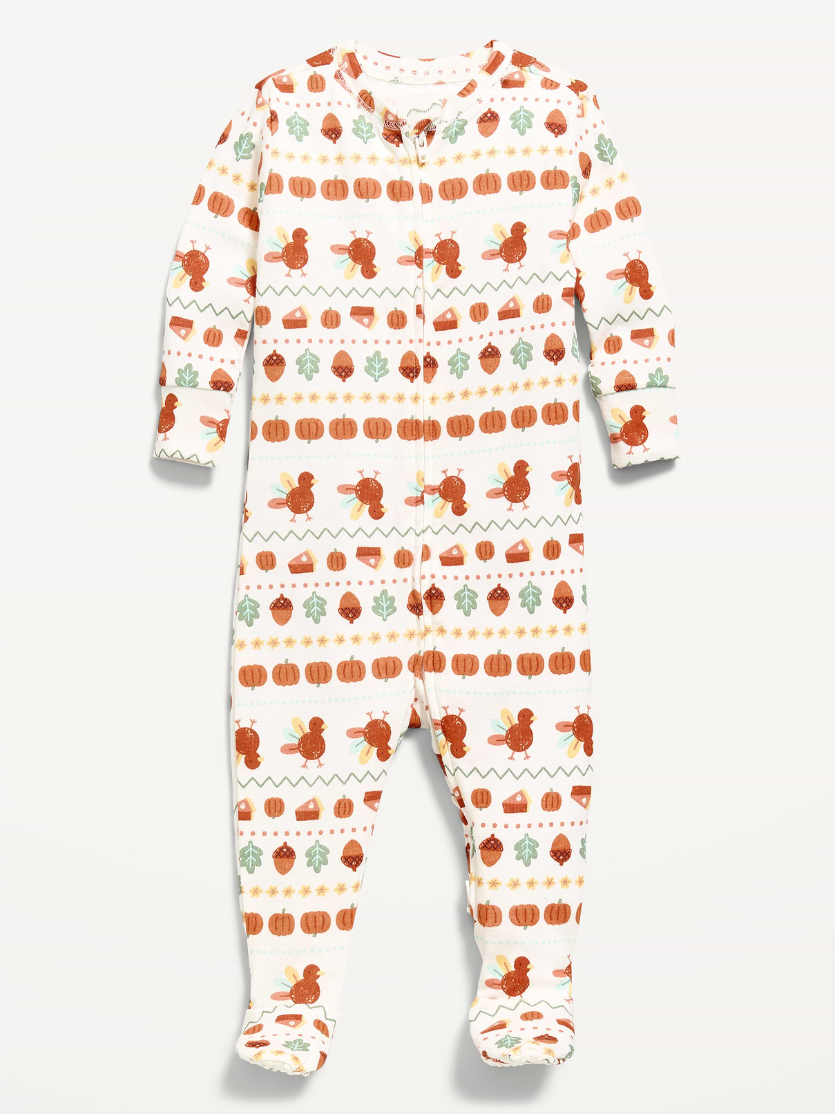 Image number 1 showing, 2-Way-Zip Sleep & Play Footed One-Piece for Baby