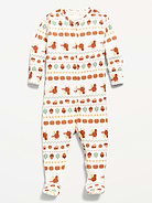 Image number 1 showing, 2-Way-Zip Sleep & Play Footed One-Piece for Baby