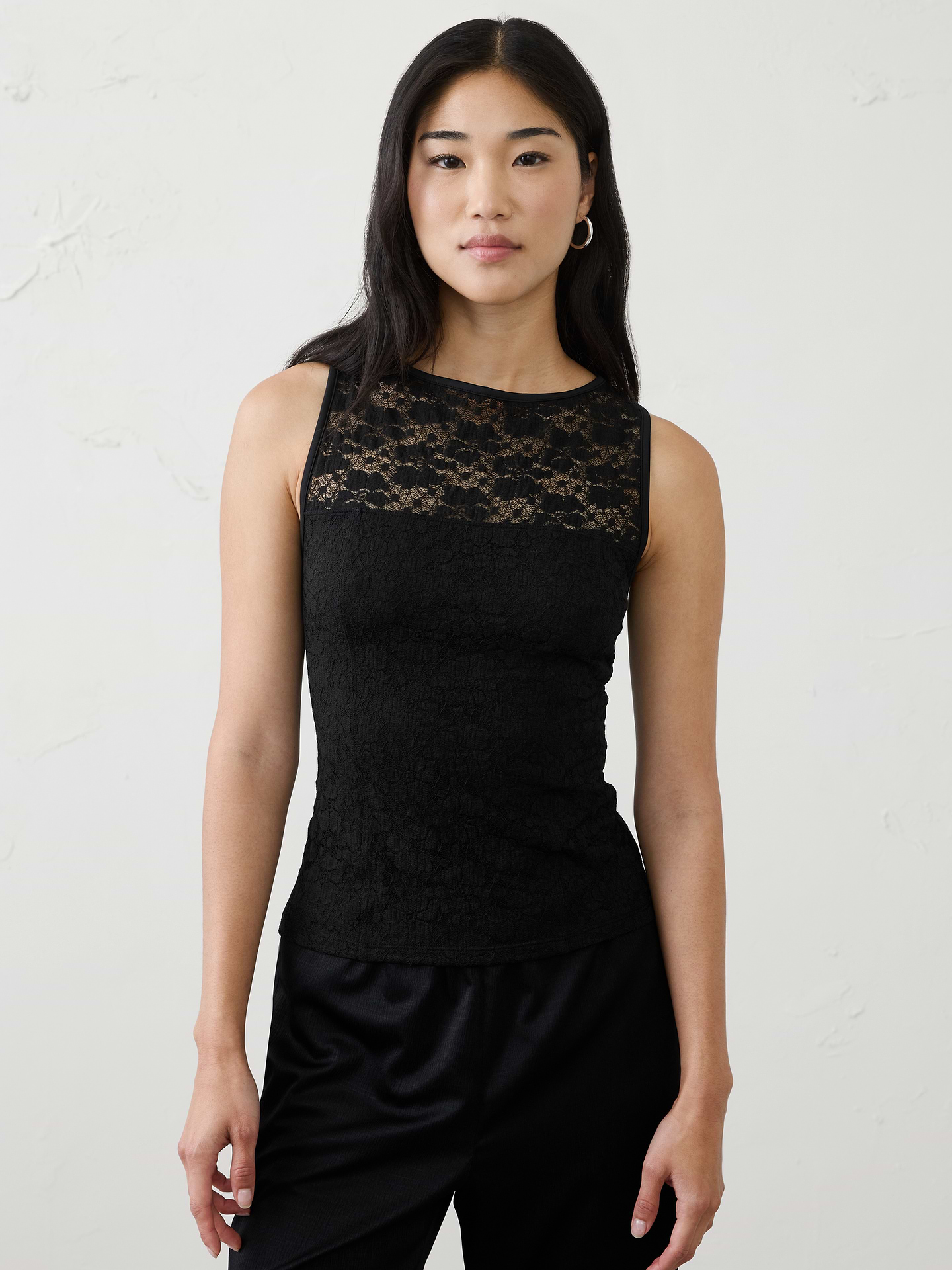 Image number 1 showing, Lace Puckered Top