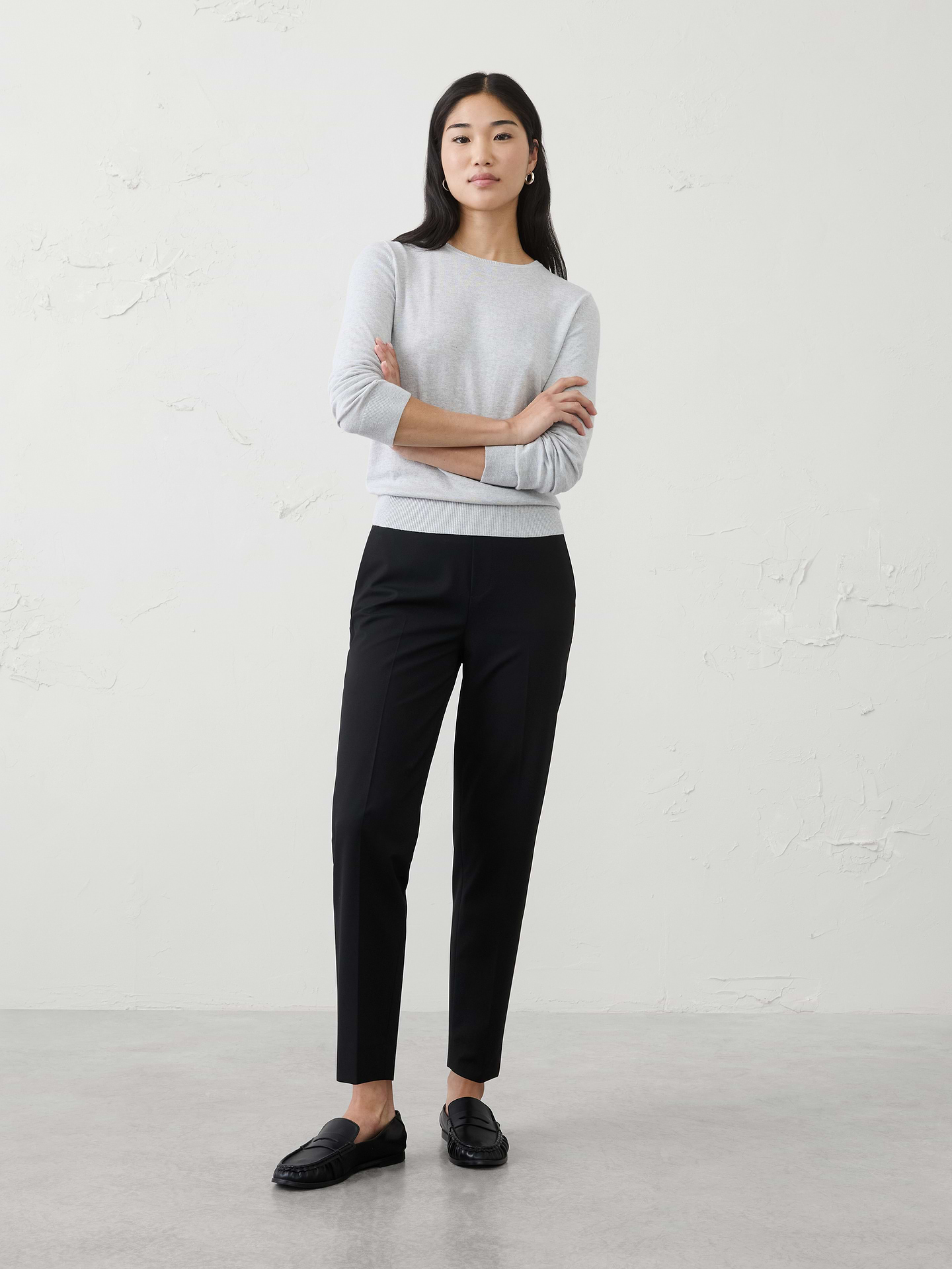 Image number 1 showing, Hayden Sculpted Stretch Tapered-Leg High-Rise Pant