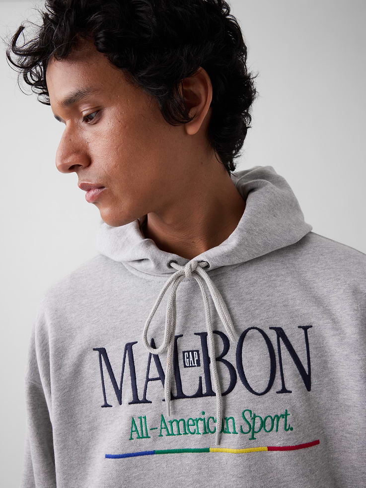Image number 6 showing, Gap × Malbon Heavyweight Logo Hoodie
