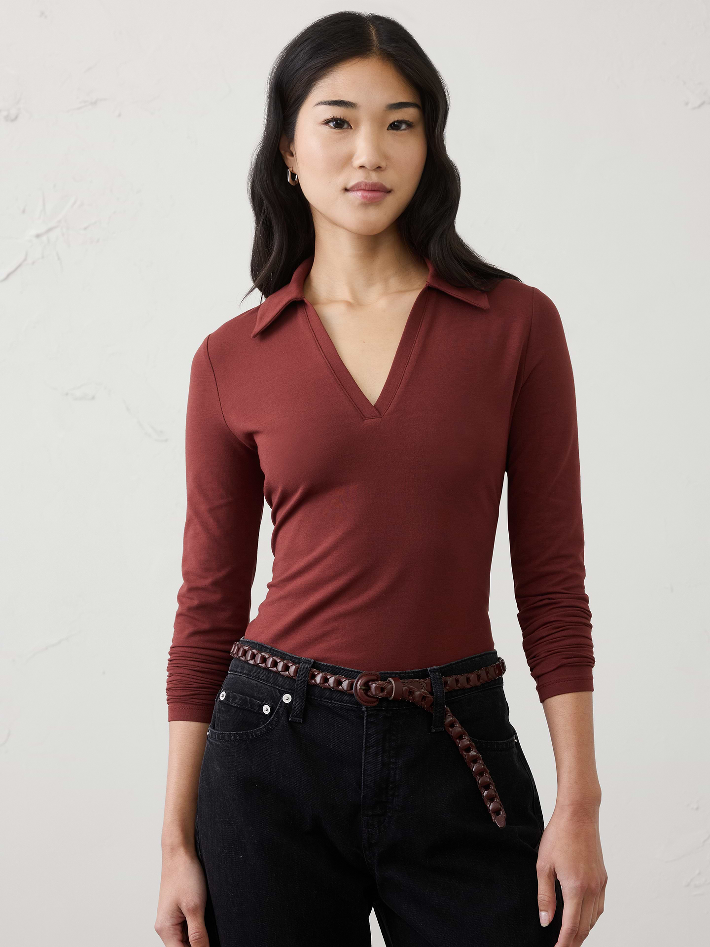 Image number 1 showing, Soft Stretch Polo Top