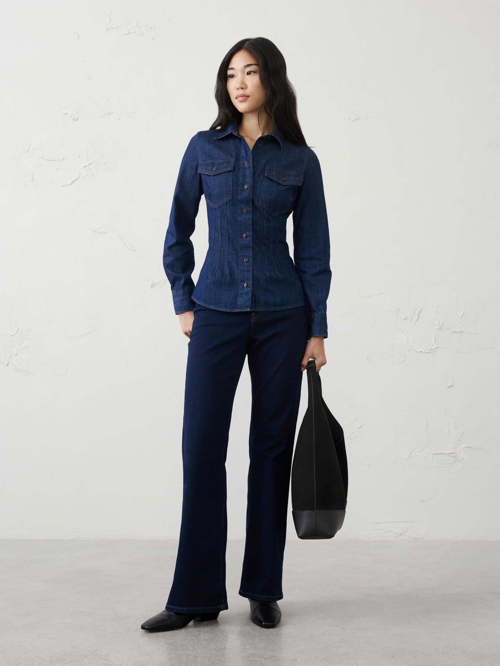 Image number 1 showing, Fitted Denim Shirt