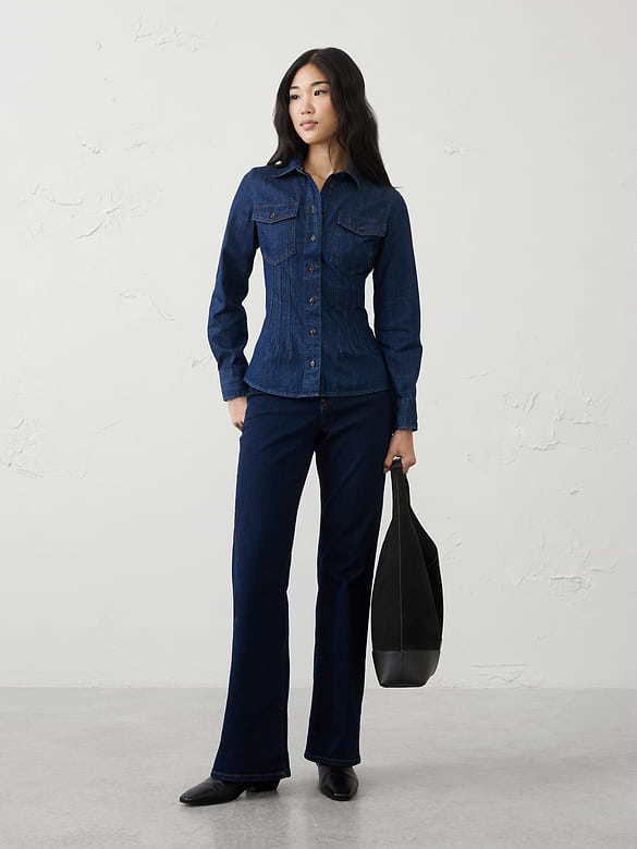 Fitted Denim Shirt