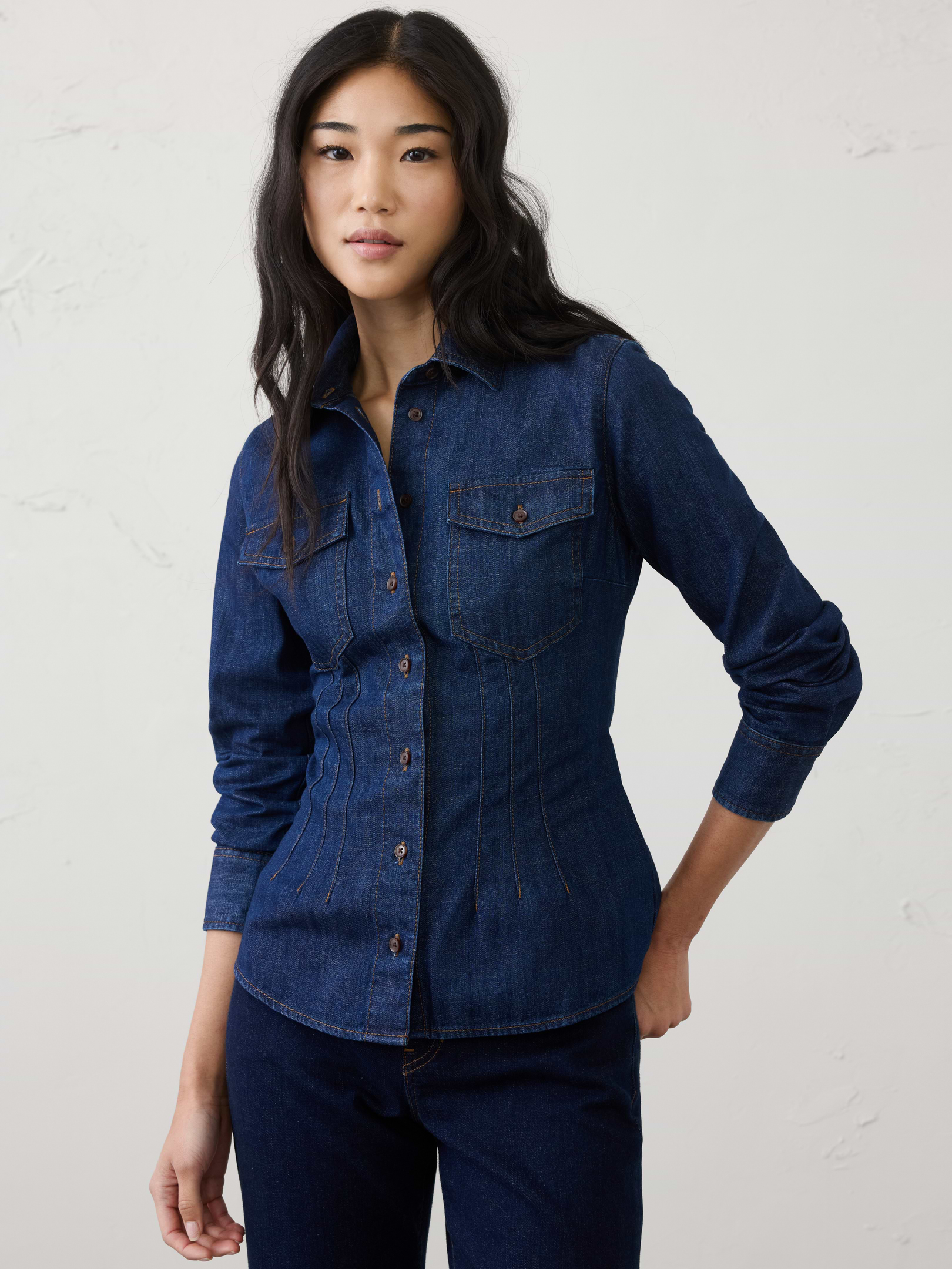 Image number 3 showing, Fitted Denim Shirt