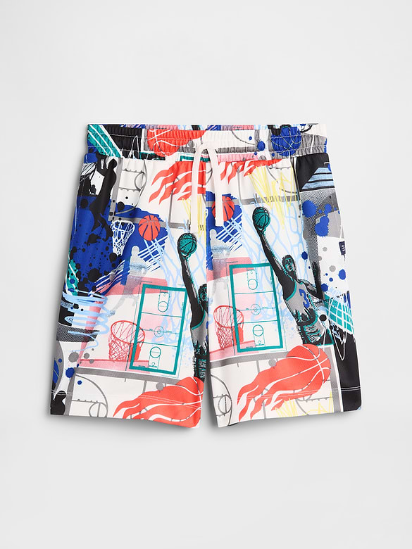 Kids 100% Recycled Pull-On Mesh Shorts