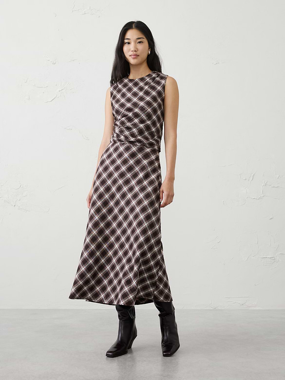 Ruched High-Neck Top