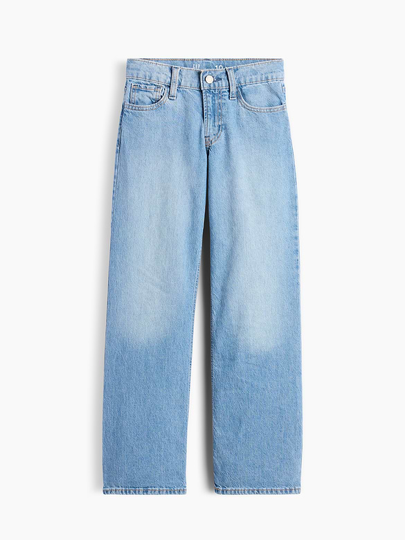 Kids Low Rise Relaxed Straight Jeans