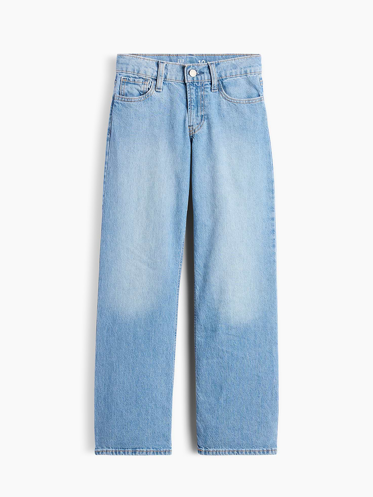Image number 2 showing, Kids Low Rise Relaxed Straight Jeans