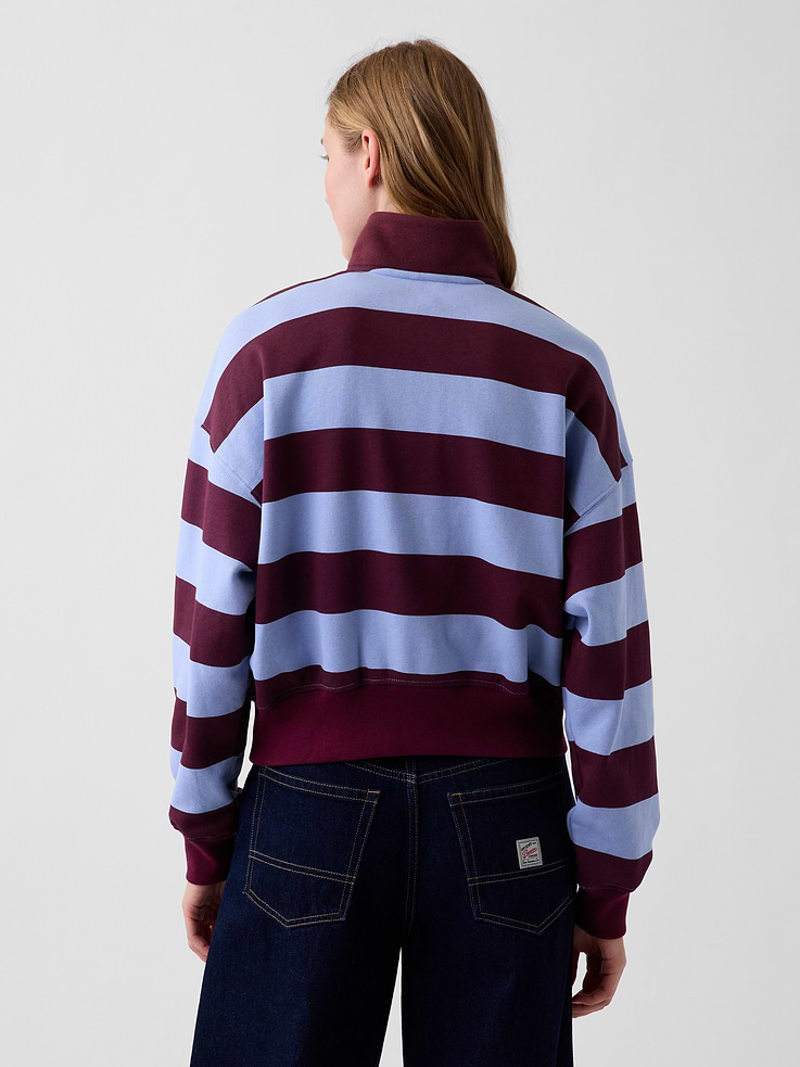 Image number 3 showing, VintageSoft Oversized Half-Zip Wedge Pullover