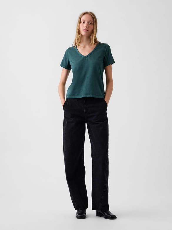 Organic Cotton VintageSoft V-Neck T-Shirt