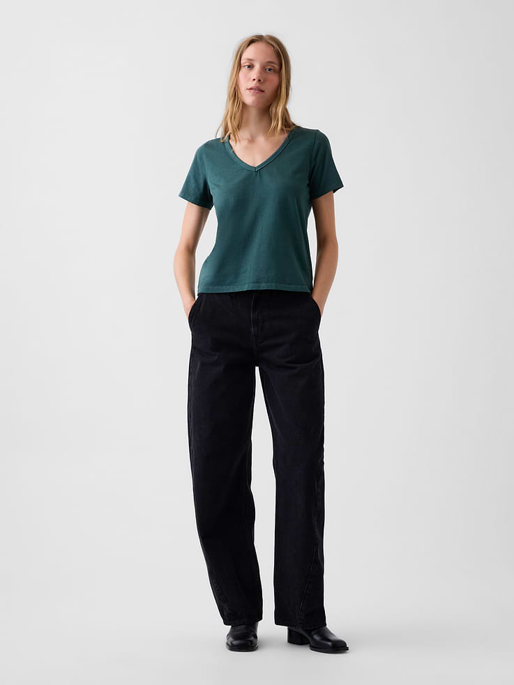 Image number 2 showing, Organic Cotton VintageSoft V-Neck T-Shirt