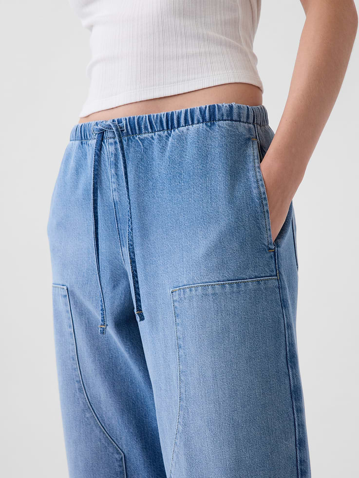 Image number 6 showing, High Rise UltraSoft Easy Barrel Jeans