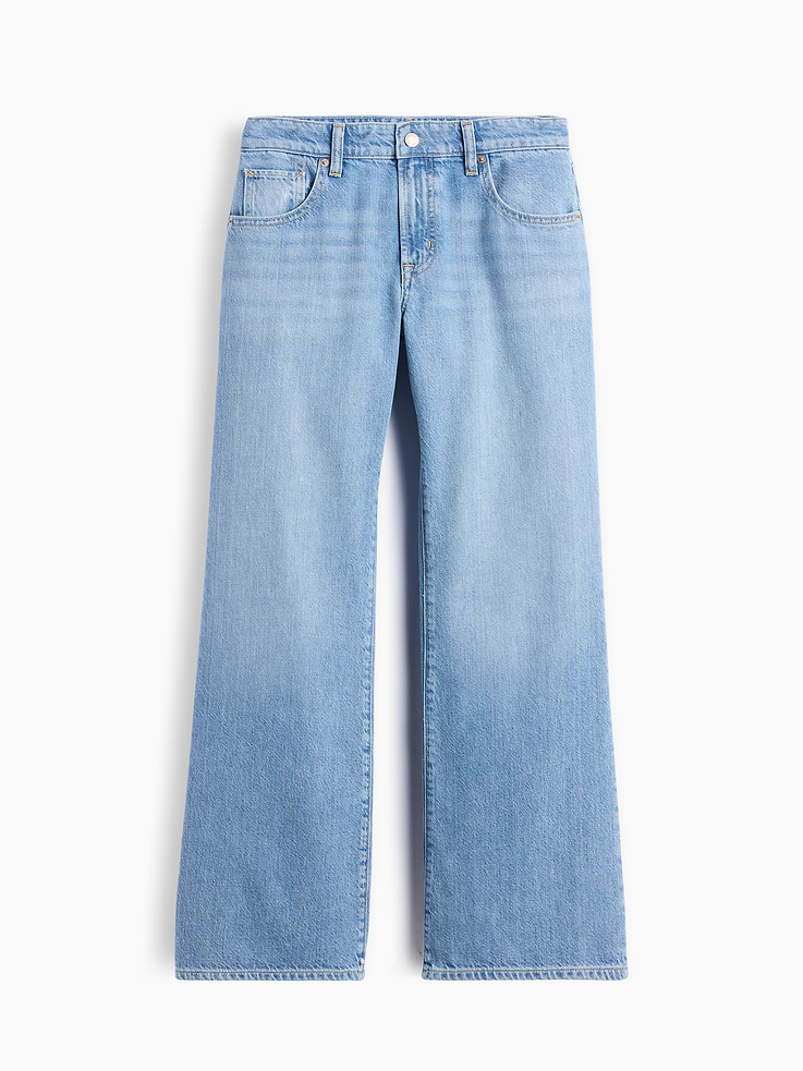 Image number 6 showing, Low Rise UltraSoft Baggy Flare Jeans