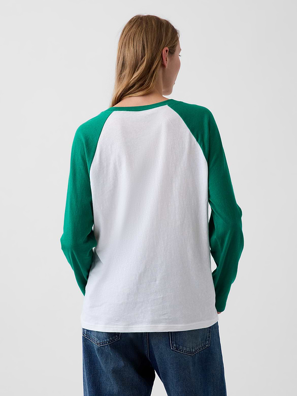 100% Cotton Authentic Raglan Big T-Shirt