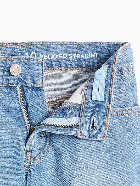 Kids Low Rise Relaxed Straight Jeans