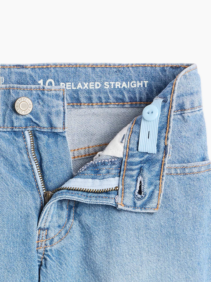 Image number 6 showing, Kids Low Rise Relaxed Straight Jeans