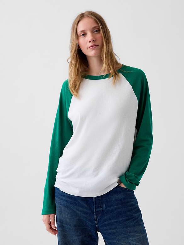 100% Cotton Authentic Raglan Big T-Shirt