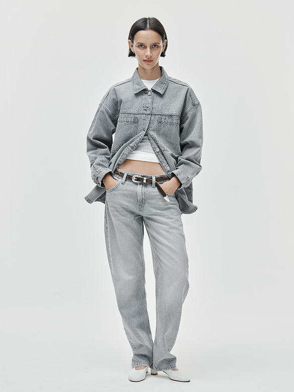 Mid Rise Straight Taper Jeans