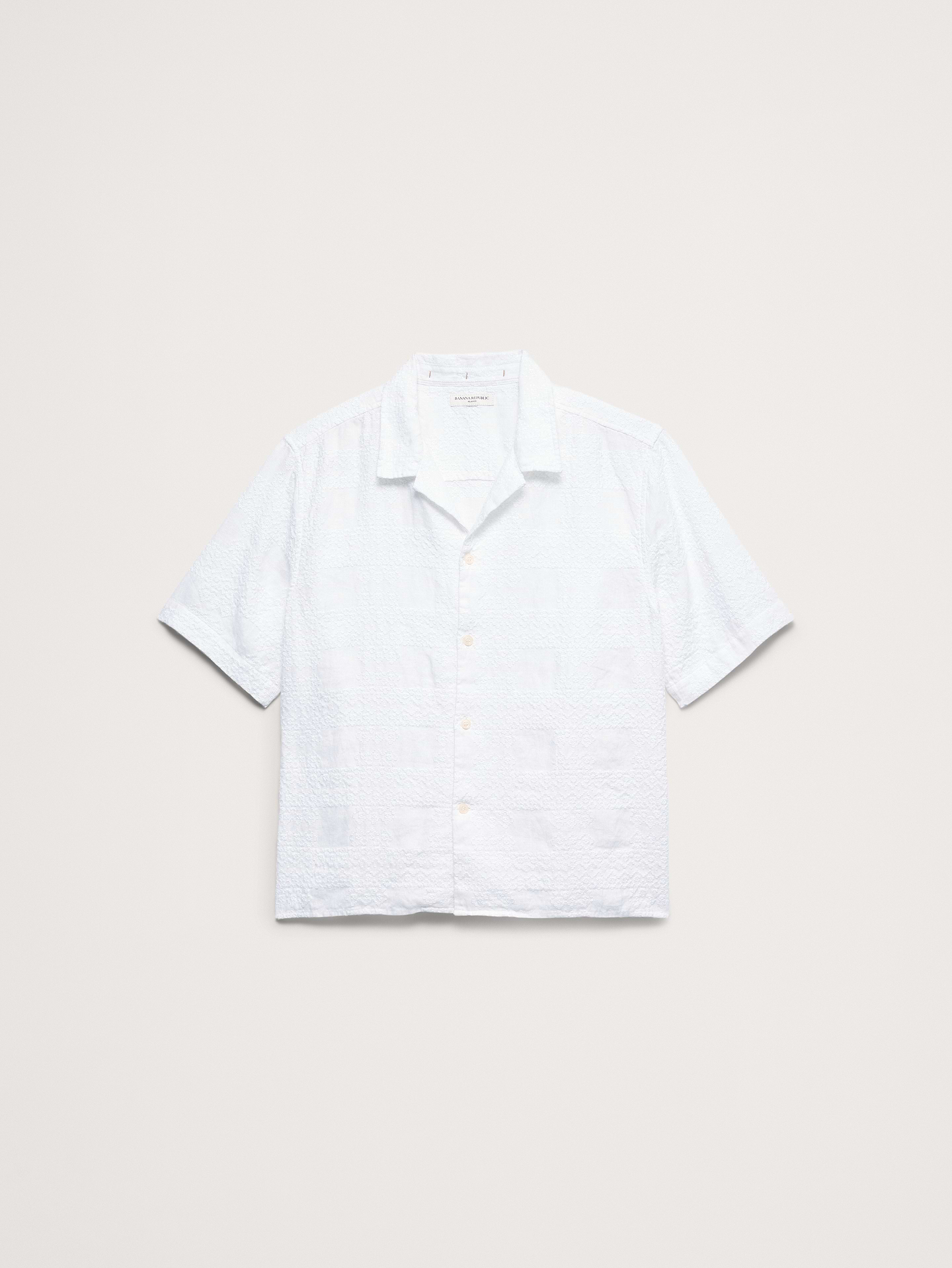 Image number 3 showing, Relaxed-Fit Embroidered Linen Resort Shirt