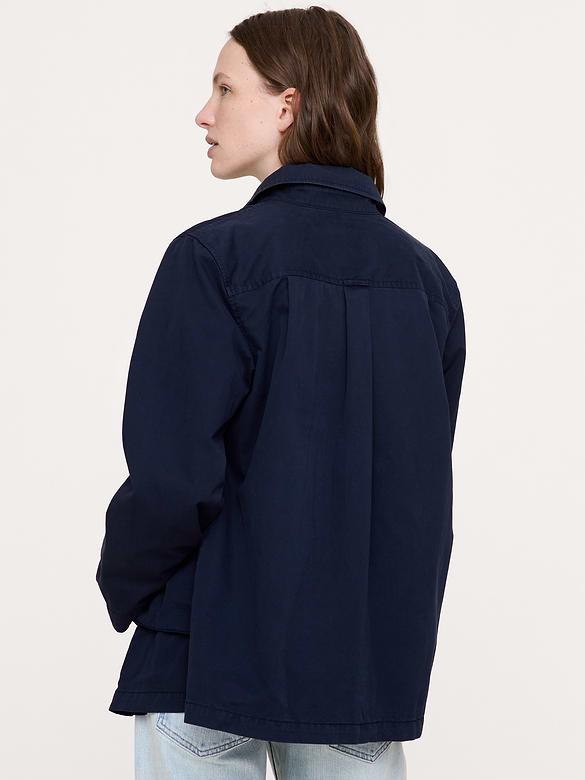 Cotton Twill Shirt Jacket