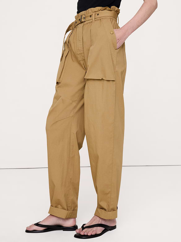 Ripstop Cotton Paperbag Pant