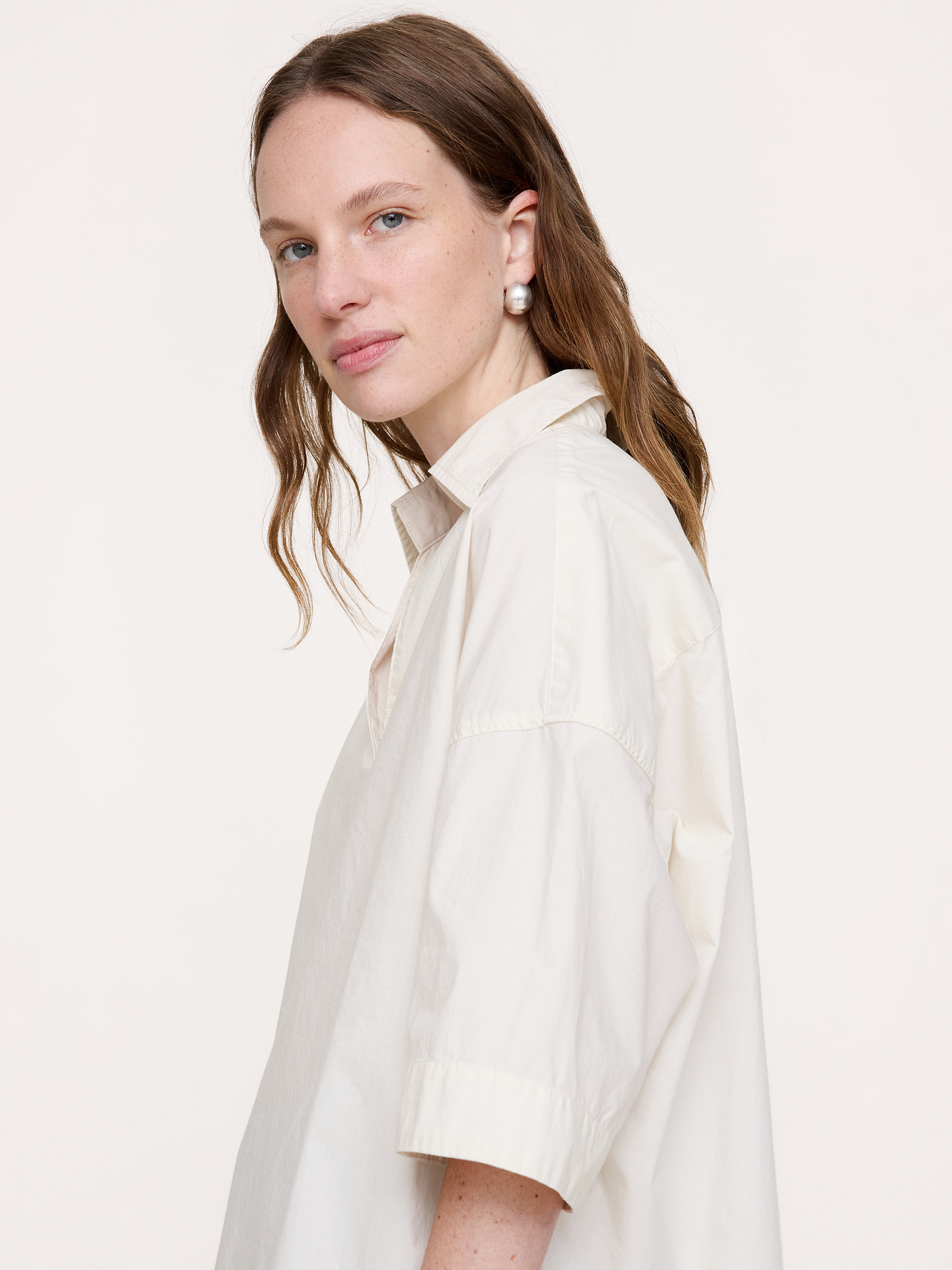 Image number 4 showing, Cotton Poplin Popover Tunic