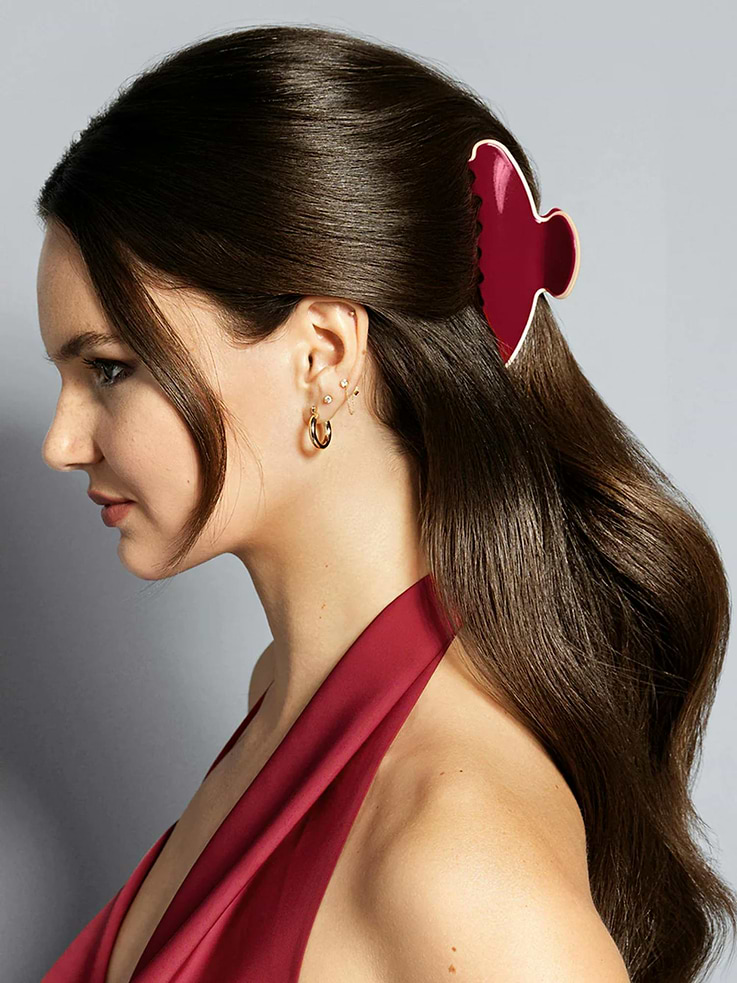 Image number 3 showing, The Hair Edit Couture Clip Red