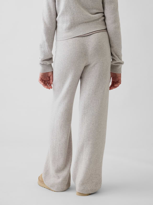 Kids CashSoft Wide-Leg Sweater Pants