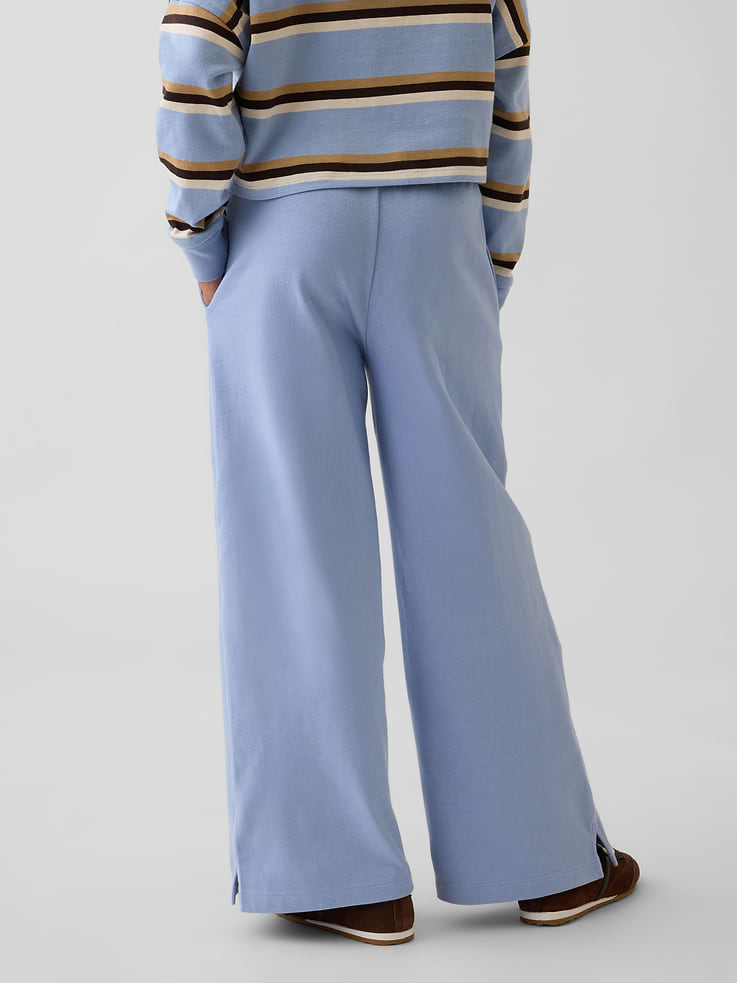 Image number 4 showing, Kids Heavyweight Wide-Leg Pants