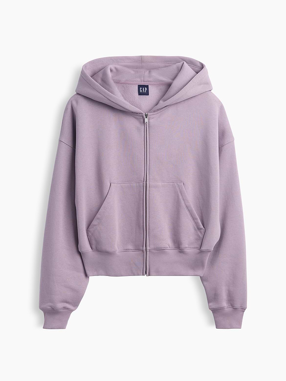 VintageSoft Wedge Zip Hoodie