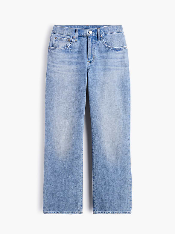 Mid Rise Flare Crop Jeans