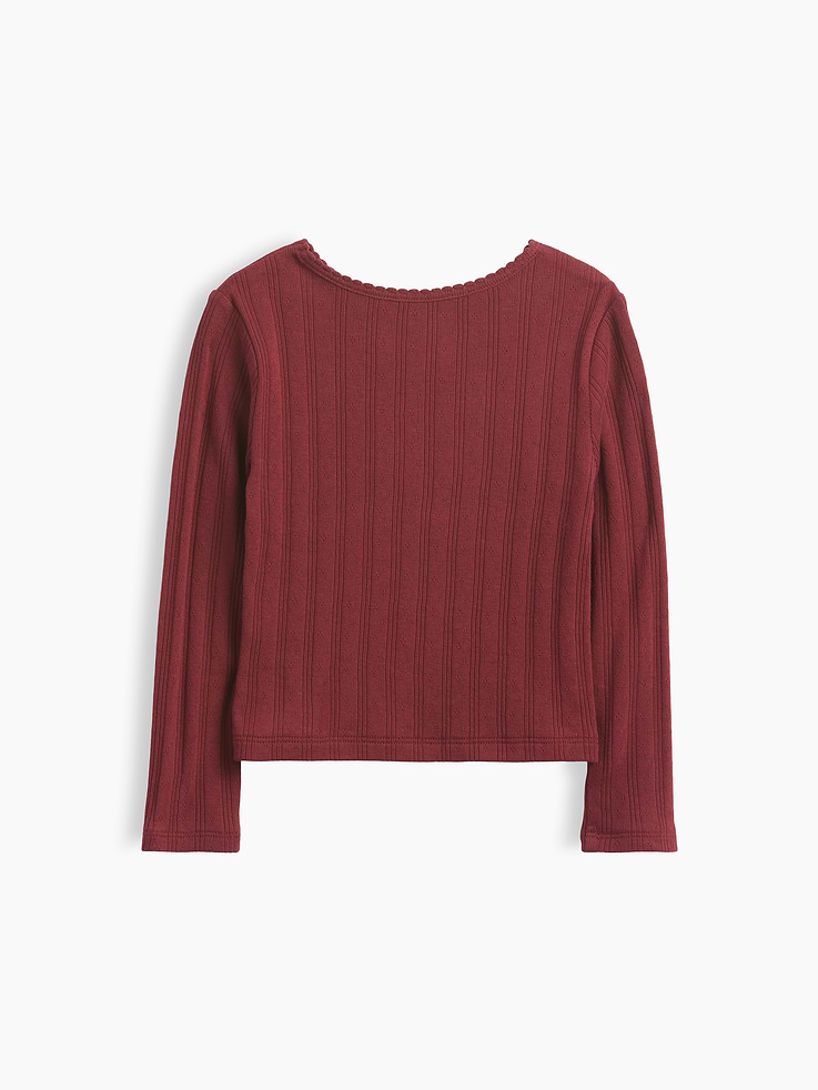 Image number 2 showing, Baby & Toddler Pointelle Rib T-Shirt