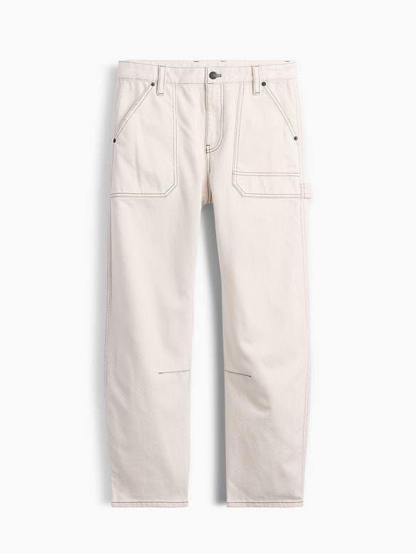 Mid Rise Barrel Utility Ankle Pants