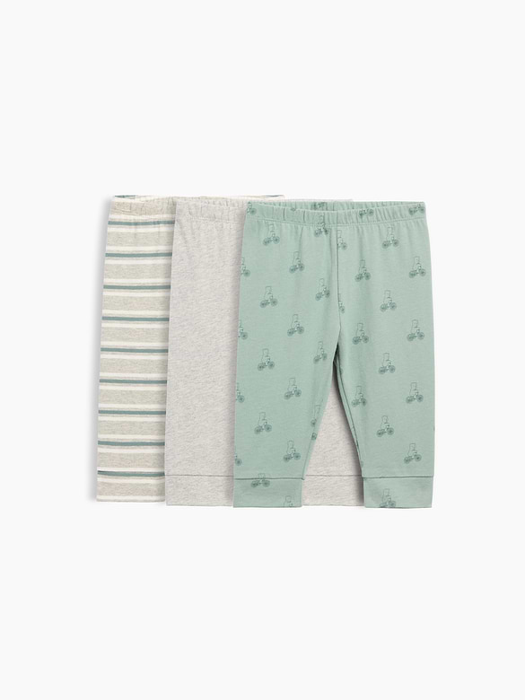 Baby First Favorites Organic Cotton Pull-On Pants (3-Pack)