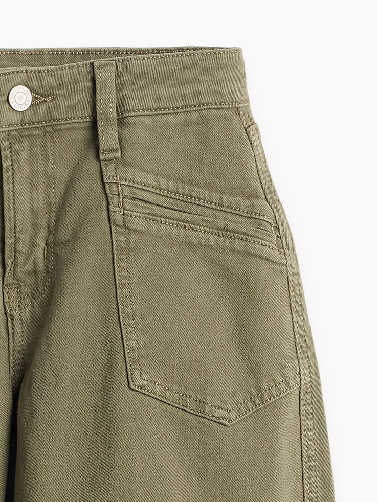 Image number 3 showing, Kids High Rise Barrel Jeans