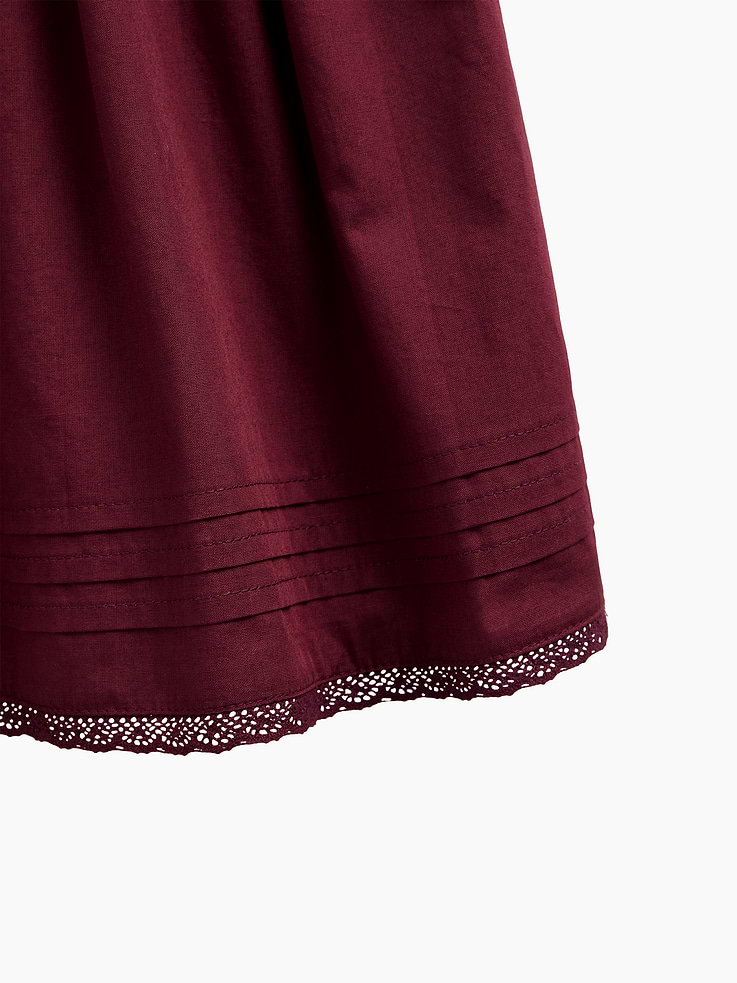 L'image numéro 5 présente Robe à taille tombante en matières mixtes pour Enfant