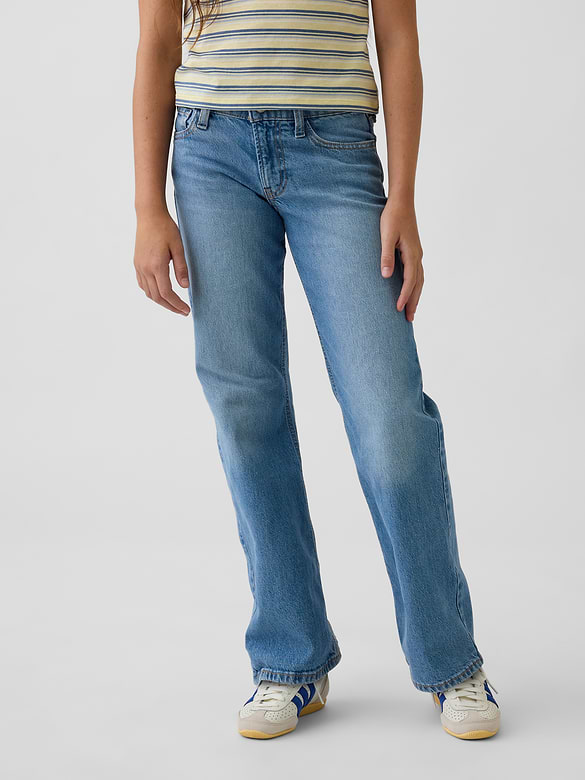 Kids Low Rise Relaxed Straight Jeans