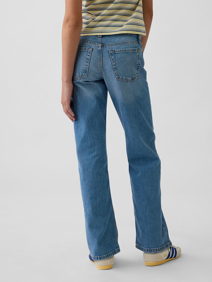 Image number 4 showing, Kids Low Rise Relaxed Straight Jeans