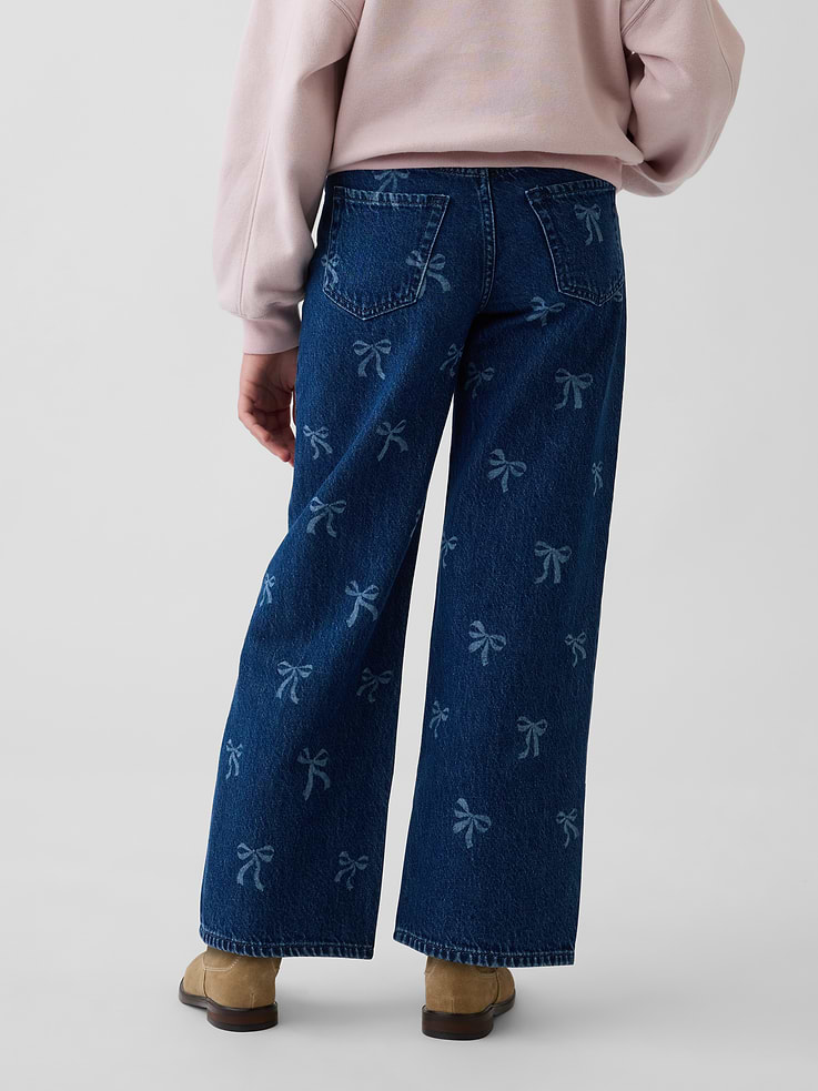 Image number 4 showing, Kids Low Rise Stride Wide-Leg Jeans