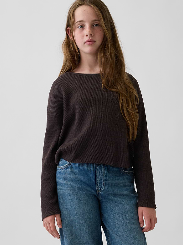 Kids Oversized Waffle T-Shirt