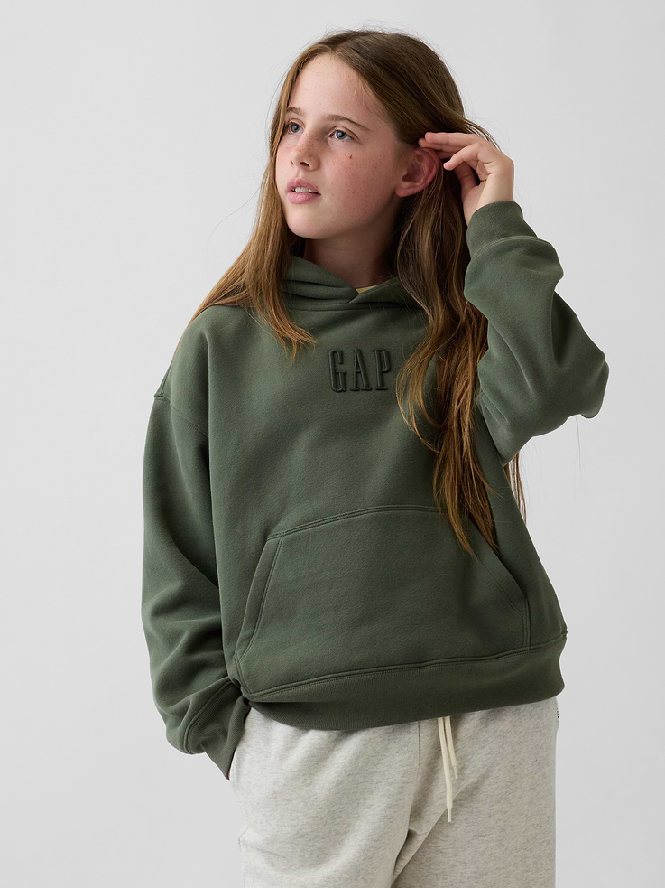 Image 2 of 5, Kids VintageSoft Relaxed Logo Hoodie