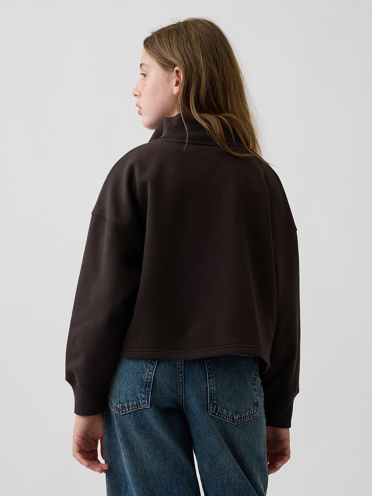 Image 3 of 6, Kids VintageSoft Oversized Quarter-Zip Pullover