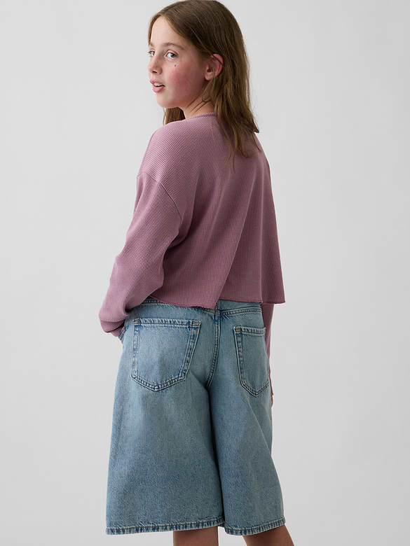 Kids Oversized Waffle T-Shirt