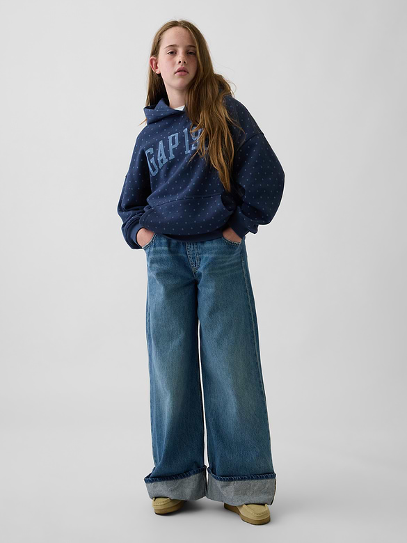 Kids VintageSoft Oversized Logo Hoodie