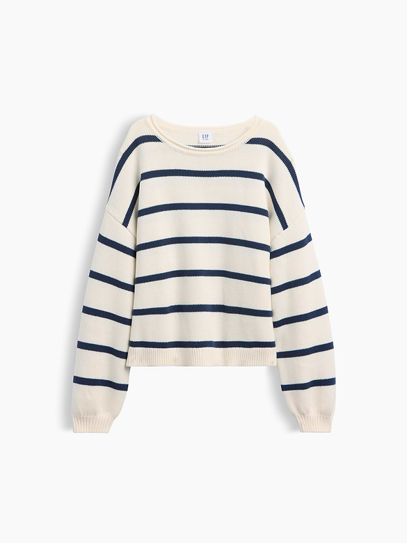 Kids 100% Cotton Oversized Rollneck Sweater