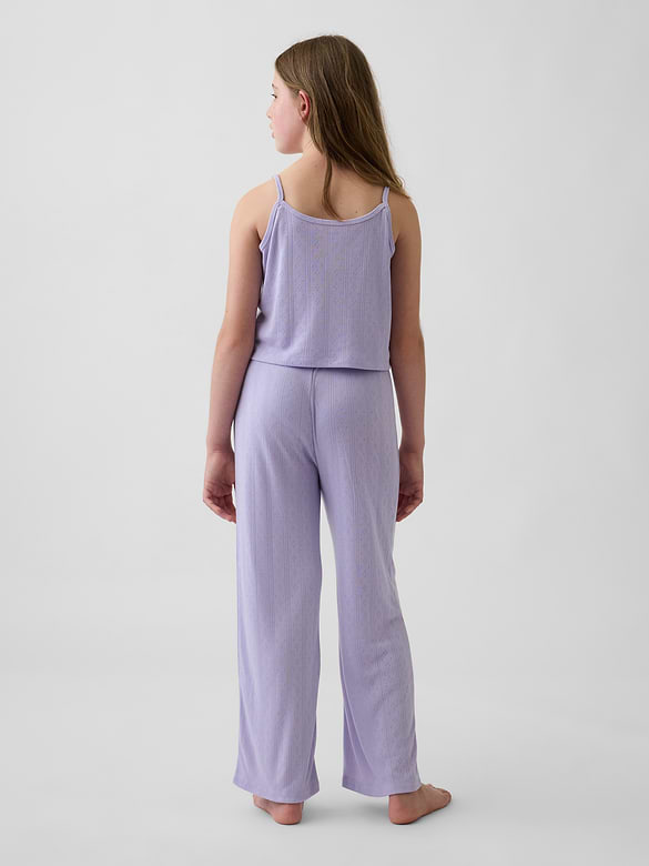 Kids Recycled Pointelle Tank PJ Set