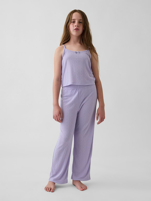 Kids Recycled Pointelle Tank PJ Set