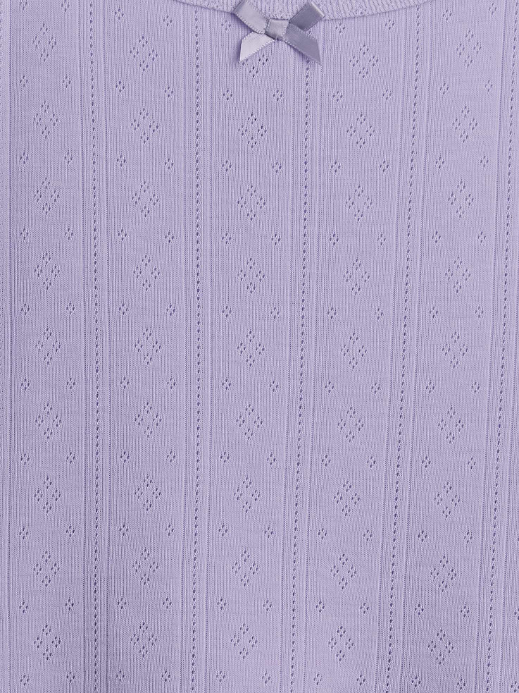 L'image numéro 4 présente Pyjama en tricot pointelle de polyester recyclé pour Enfant